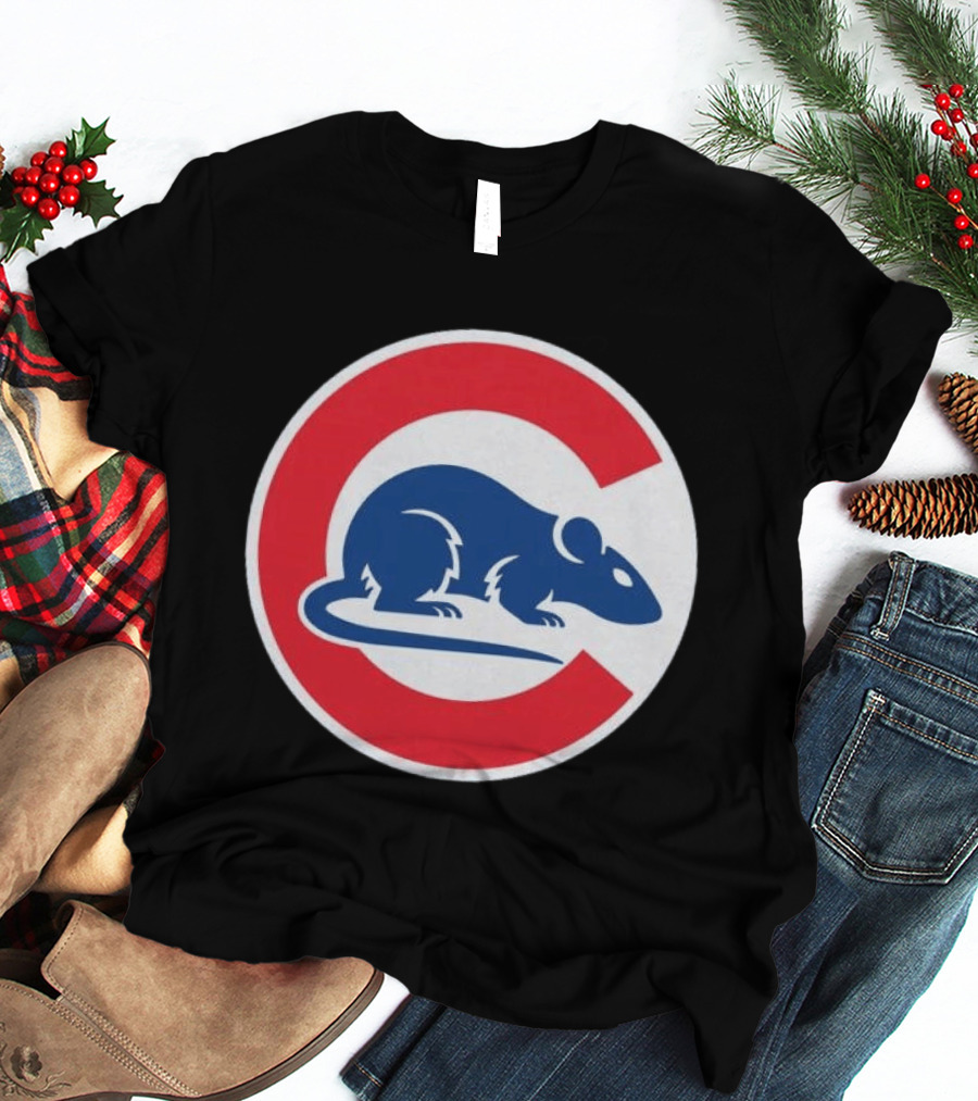 Wrigley Rats C Red And Blue Rat T-Shirt
