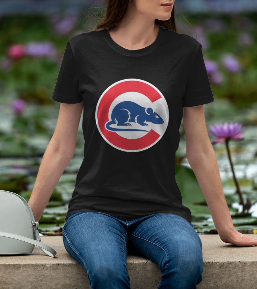 Wrigley Rats C Red And Blue Rat T-Shirt