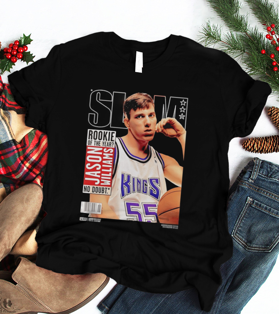 Jason Williams Rookie Of The Year No Doubt Sacramento Kings Slam Cover NBA T-Shirt