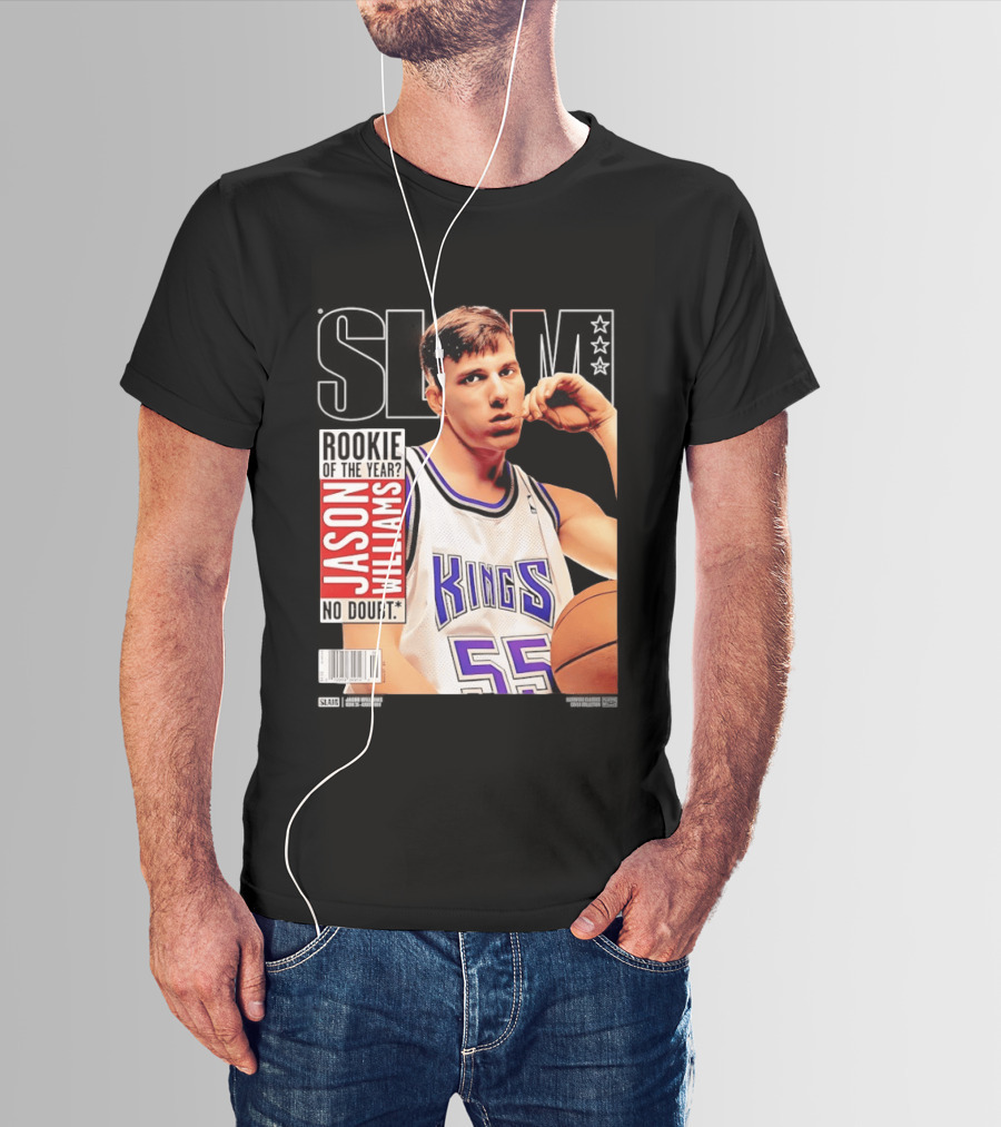 Jason Williams Rookie Of The Year No Doubt Sacramento Kings Slam Cover NBA T-Shirt