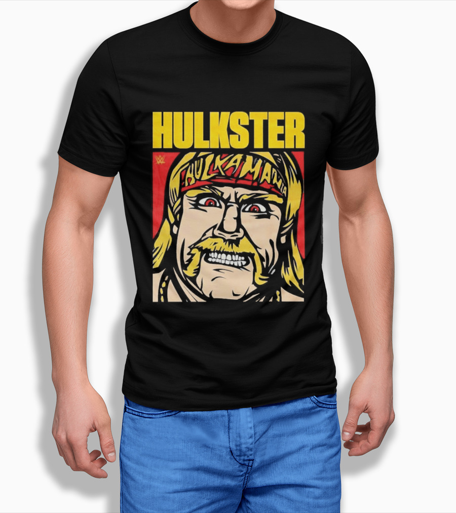 WWE Hulkster Hulkamania Cartoon T-Shirt