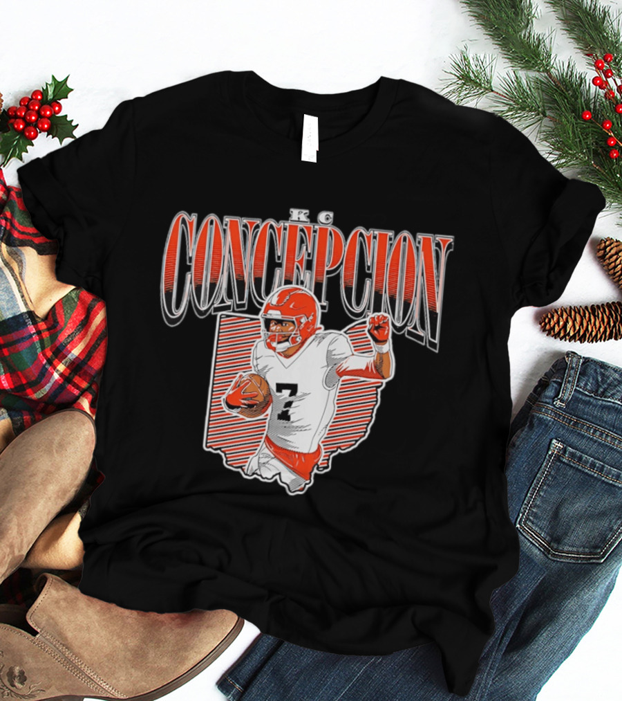KC Concepcion Football Star Cleveland Browns Number Seven T-Shirt