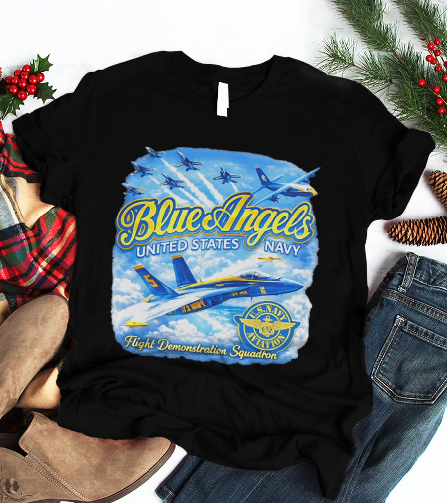 Blue Angels United States Navy U.S. Navy Aviation Flight Demonstration Squadron T-Shirt