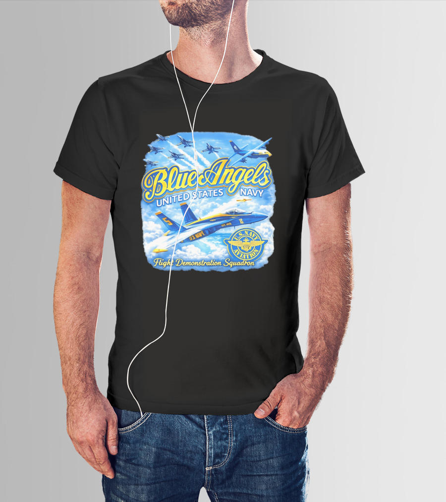 Blue Angels United States Navy U.S. Navy Aviation Flight Demonstration Squadron T-Shirt