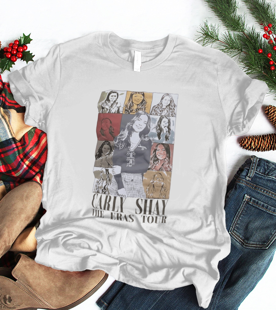 Carly Shay The Eras Tour Pop Art Portrait Collage T-Shirt