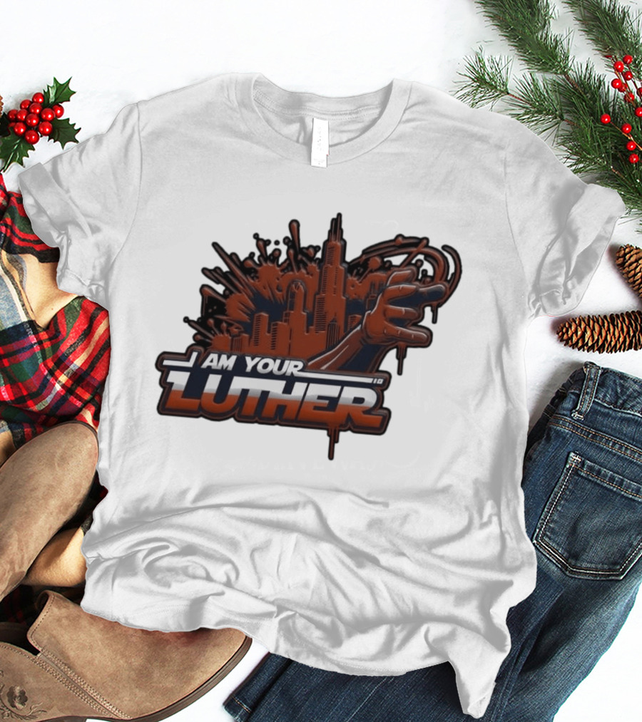 I Am Your Luther Urban Cityscape Graffiti Style Hand Gesture T-Shirt