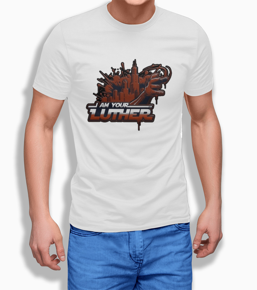 I Am Your Luther Urban Cityscape Graffiti Style Hand Gesture T-Shirt