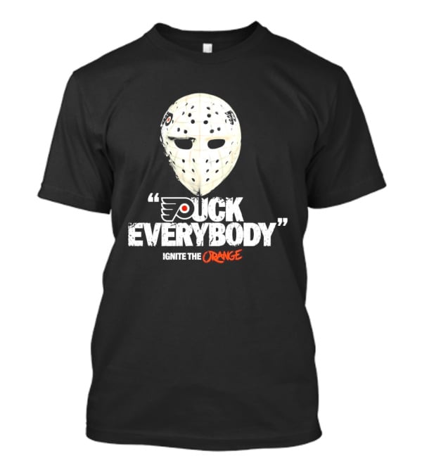 Philadelphia Flyers Puck Everybody Ignite The Orange Hockey Mask NHL 2026 T-Shirt