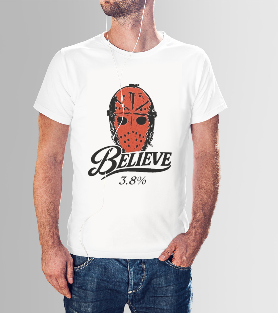Philadelphia Flyers Believe 3.8% Jason Voorhees Mask T-Shirt