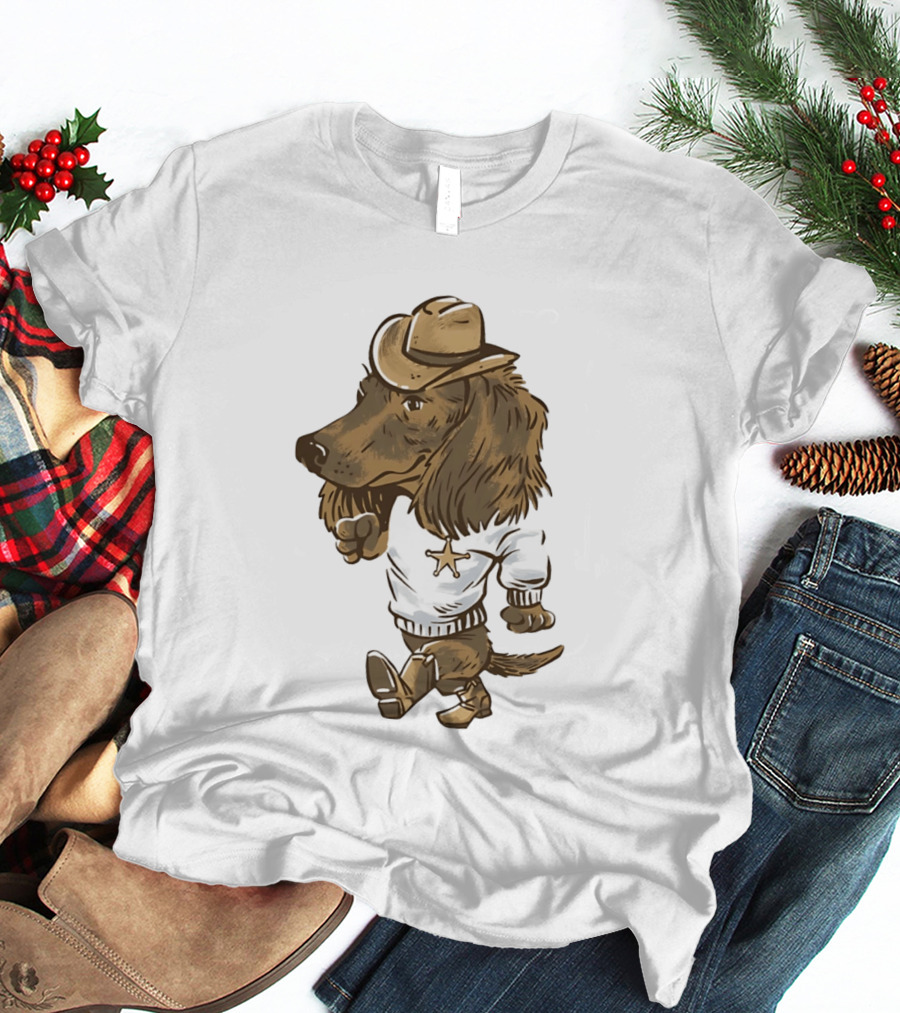 Starkville Derby 2026 Cowboy Dachshund Weenie Deputy Star T-Shirt