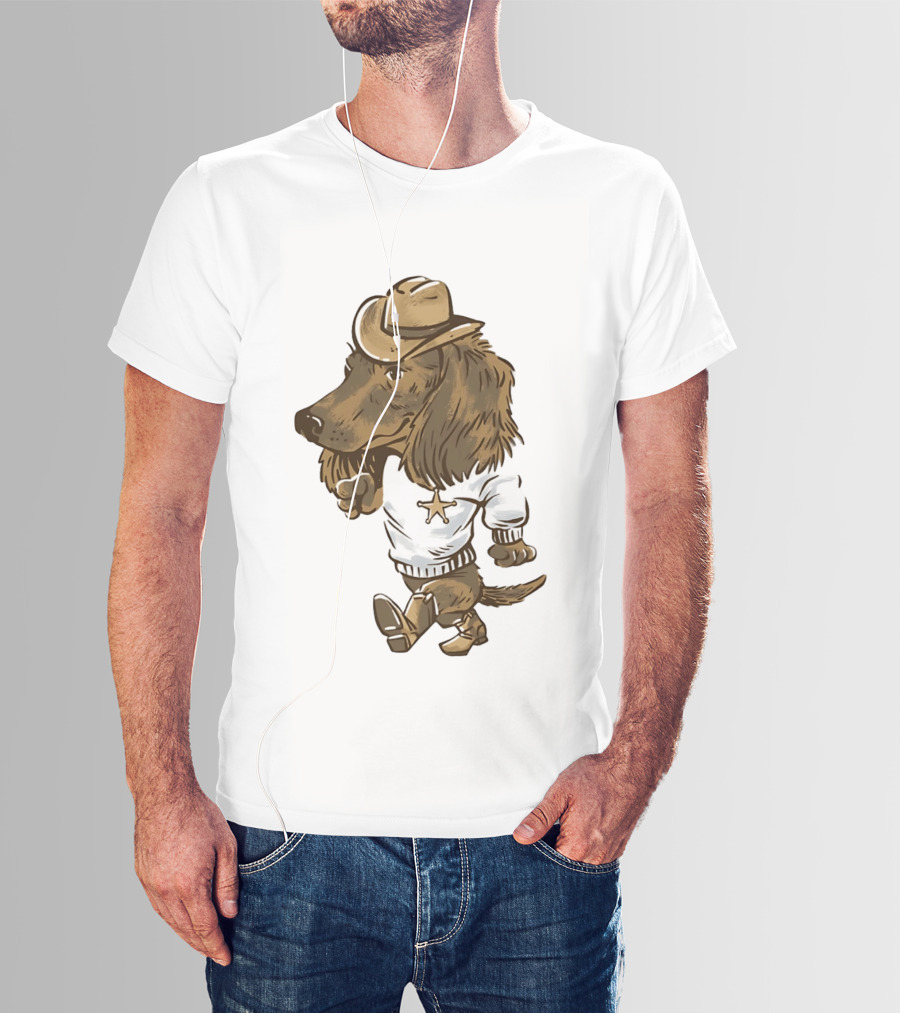 Starkville Derby 2026 Cowboy Dachshund Weenie Deputy Star T-Shirt