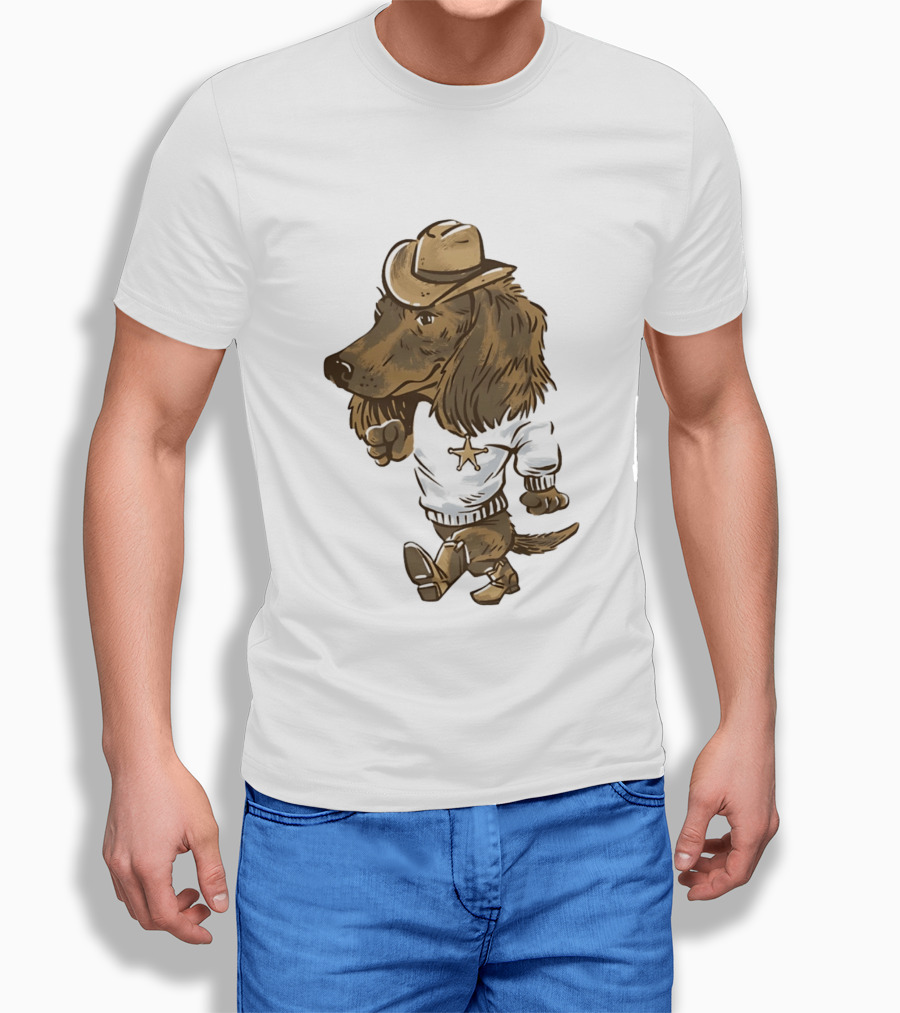 Starkville Derby 2026 Cowboy Dachshund Weenie Deputy Star T-Shirt
