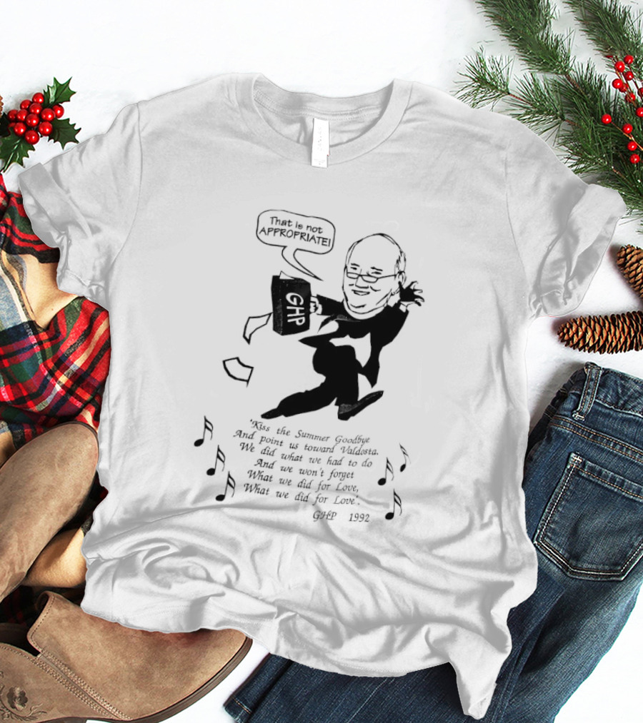 That Is Not Appropriate GHR Speech Bubble Kiss The Summer Goodbye T-Shirt
