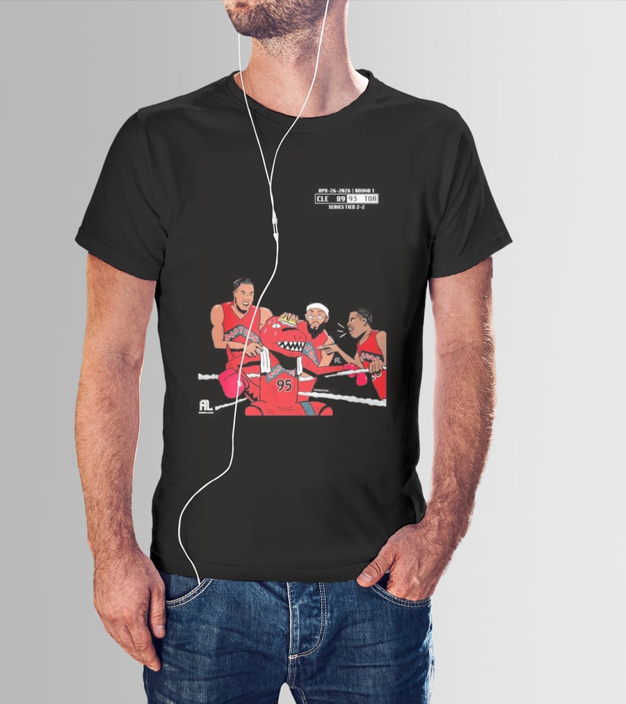 A Sketch After Every Raptors Game This Season 2026 Toronto Basketball Team Celebrates Victory In Classic Red Jerseys T-Shirt