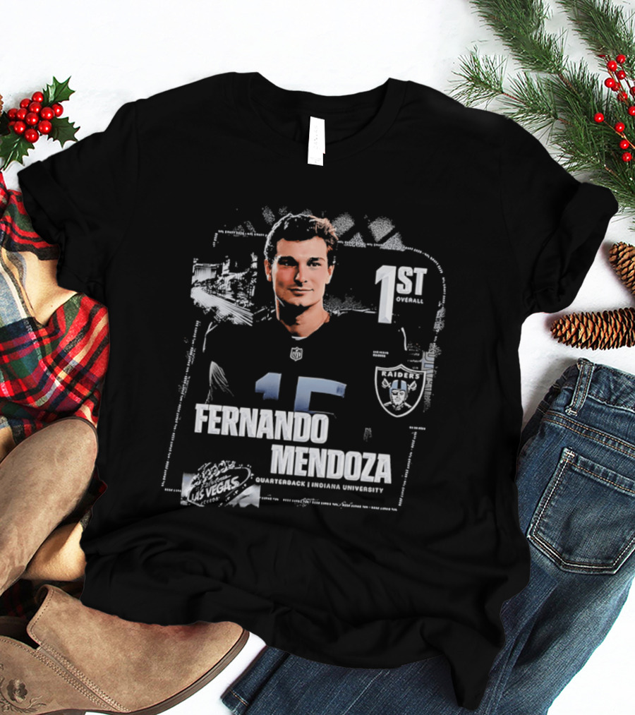 Fernando Mendoza Las Vegas Raiders Quarterback 1st Overall T-Shirt