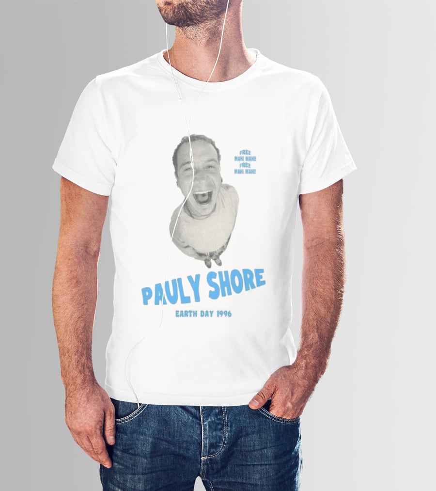 Pauly Shore Free Mahi Mahi Earth Day 1996 T-Shirt
