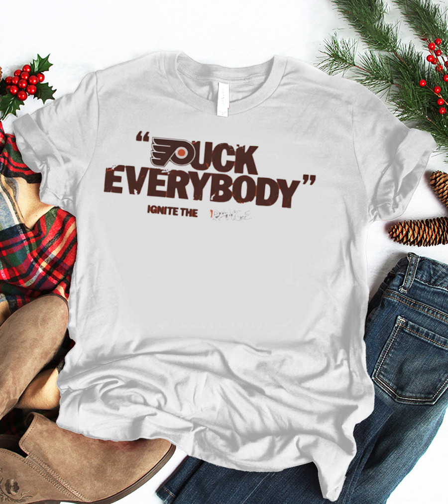 Puck Everybody Ignite The Orange Philadelphia Hockey T-Shirt