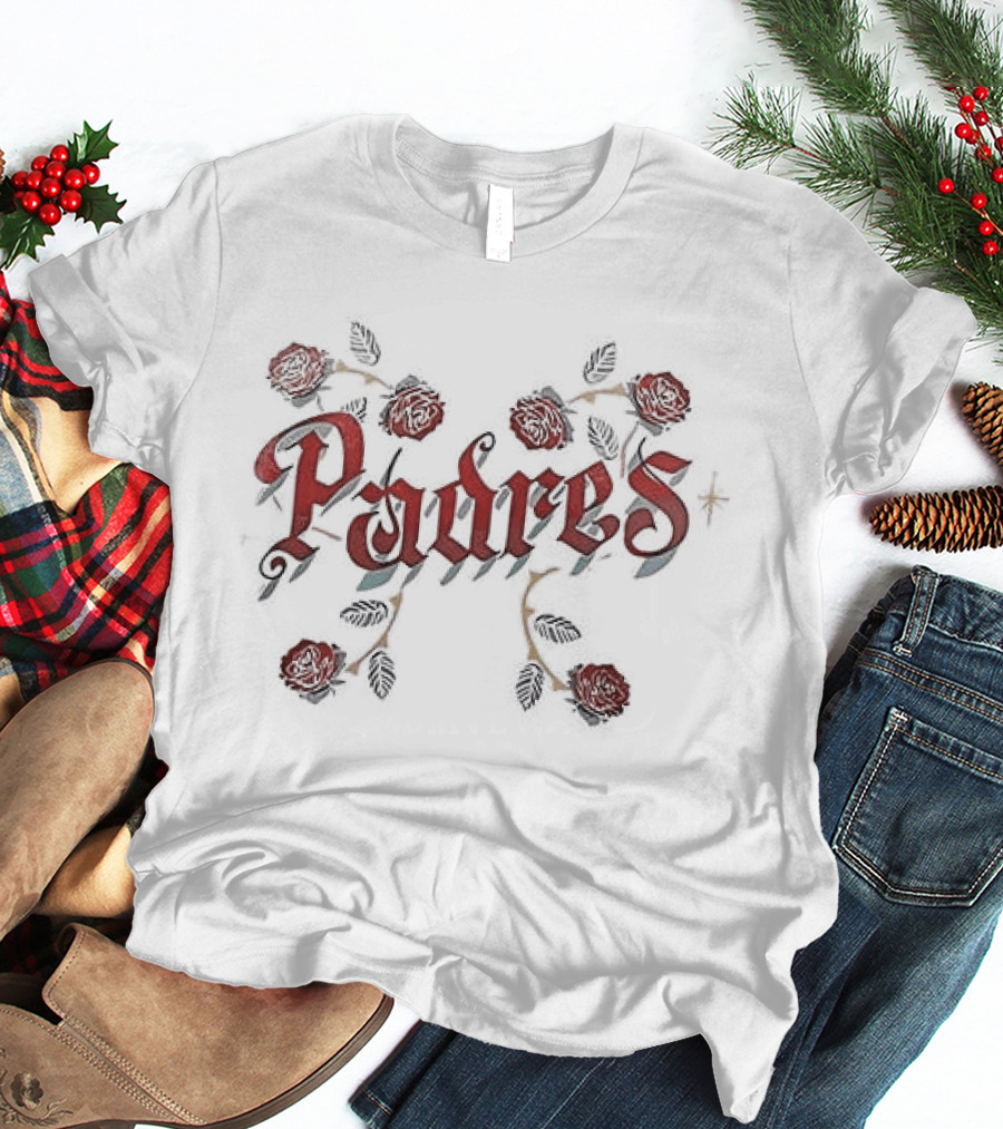 San Diego Padres Mexico City Series Roses MLB World Tour T-Shirt