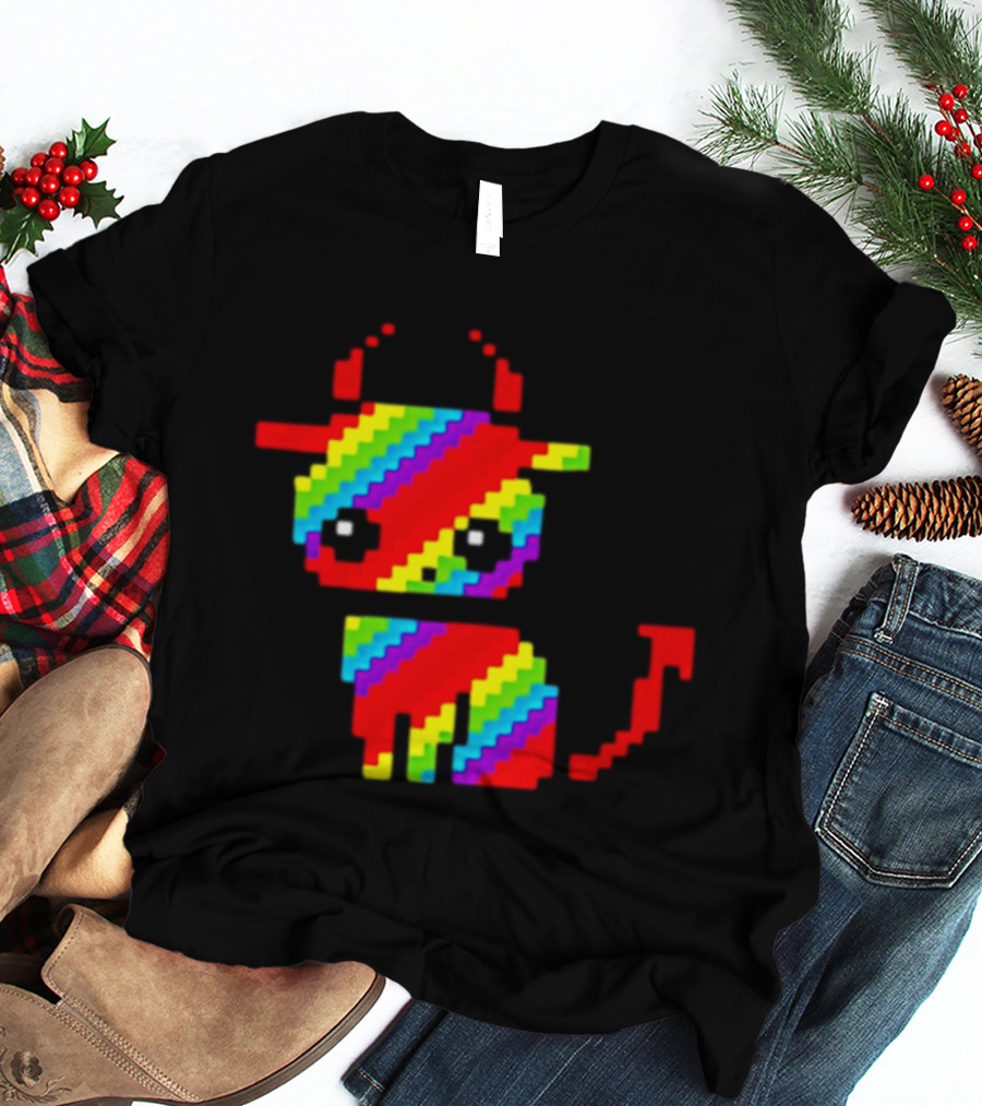 Nyan Cat Heavy Metal Devil Pixel Rainbow Devil Cat T-Shirt