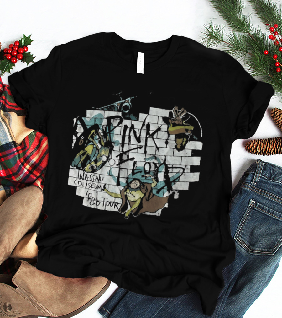 Pink Floyd The Wall Nassau Coliseum 1980 Tour T-Shirt