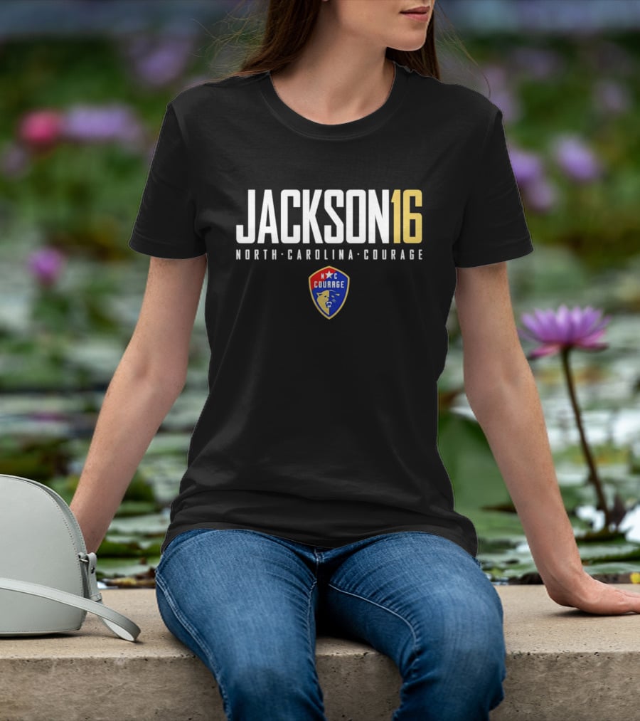 Riley Jackson 16 North Carolina Courage NC Soccer Team T-Shirt