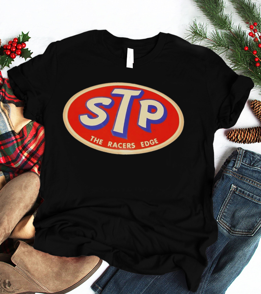 STP The Racers Edge Vintage Motorsport Oval T-Shirt