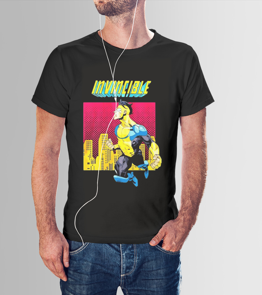 Invincible Comics Hero Skyline Pop T-Shirt