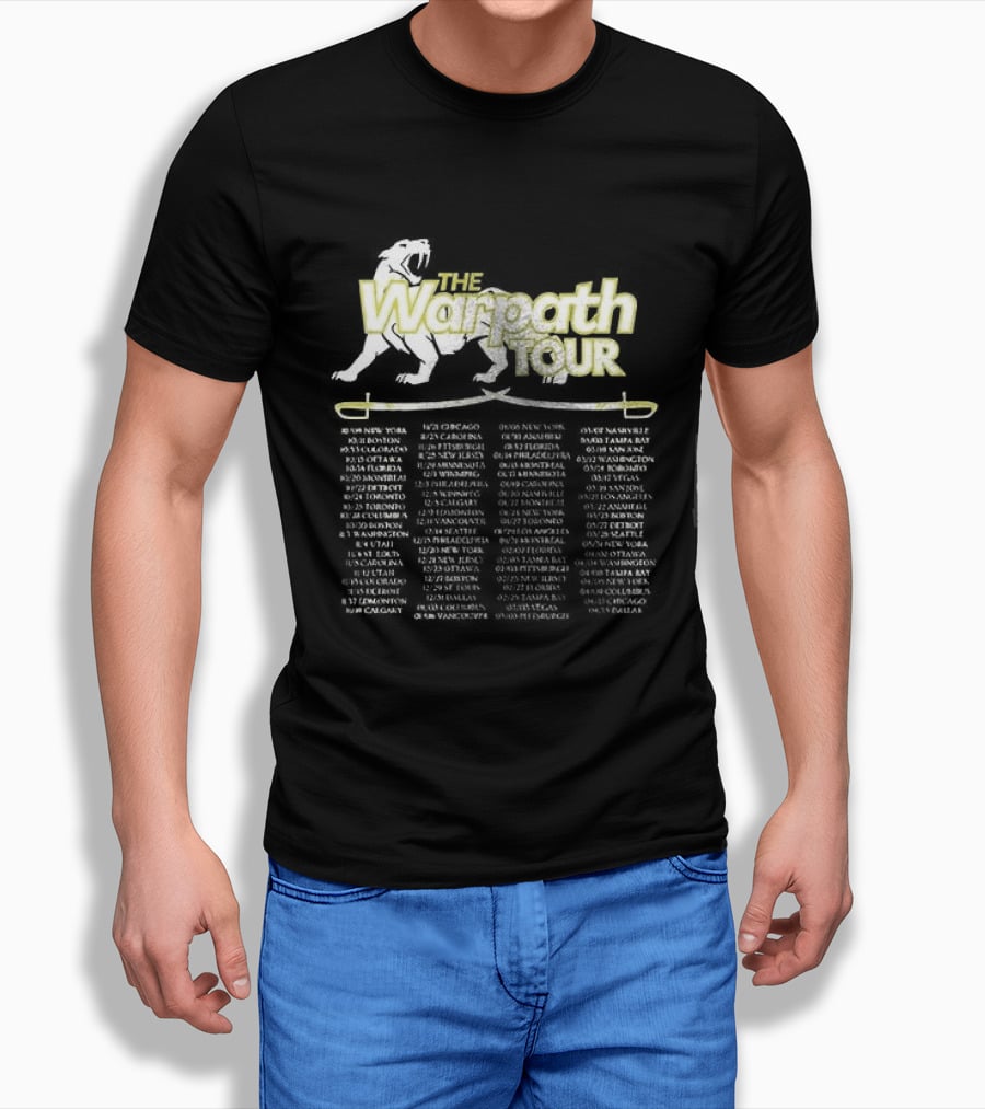 Warpath Tour Dates Schedule And Locations T-Shirt