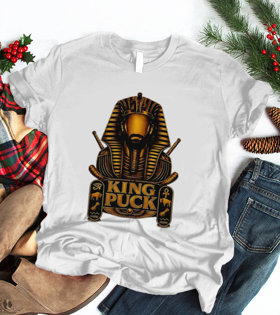 King Puck Pharaoh Buffalo Sabres Egyptian Hockey T-Shirt