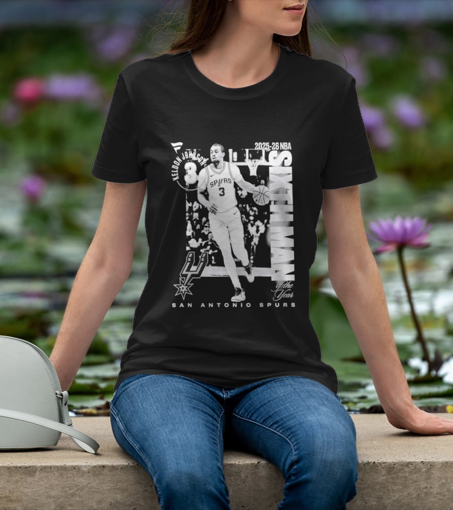 Keldon Johnson 2025 26 Sixth Man San Antonio Spurs NBA Legacy T-Shirt