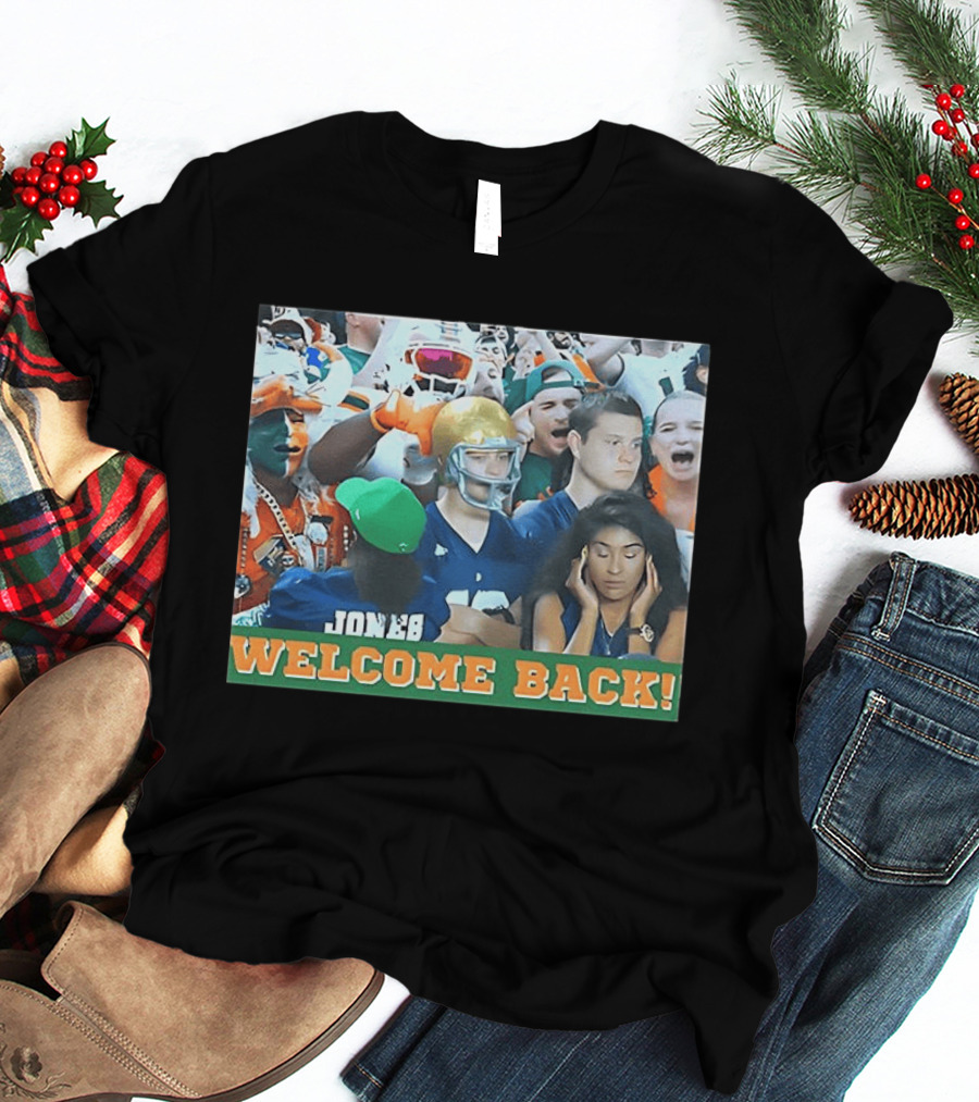Miami Hurricanes Welcome Back Photo Crowd Scene T-Shirt