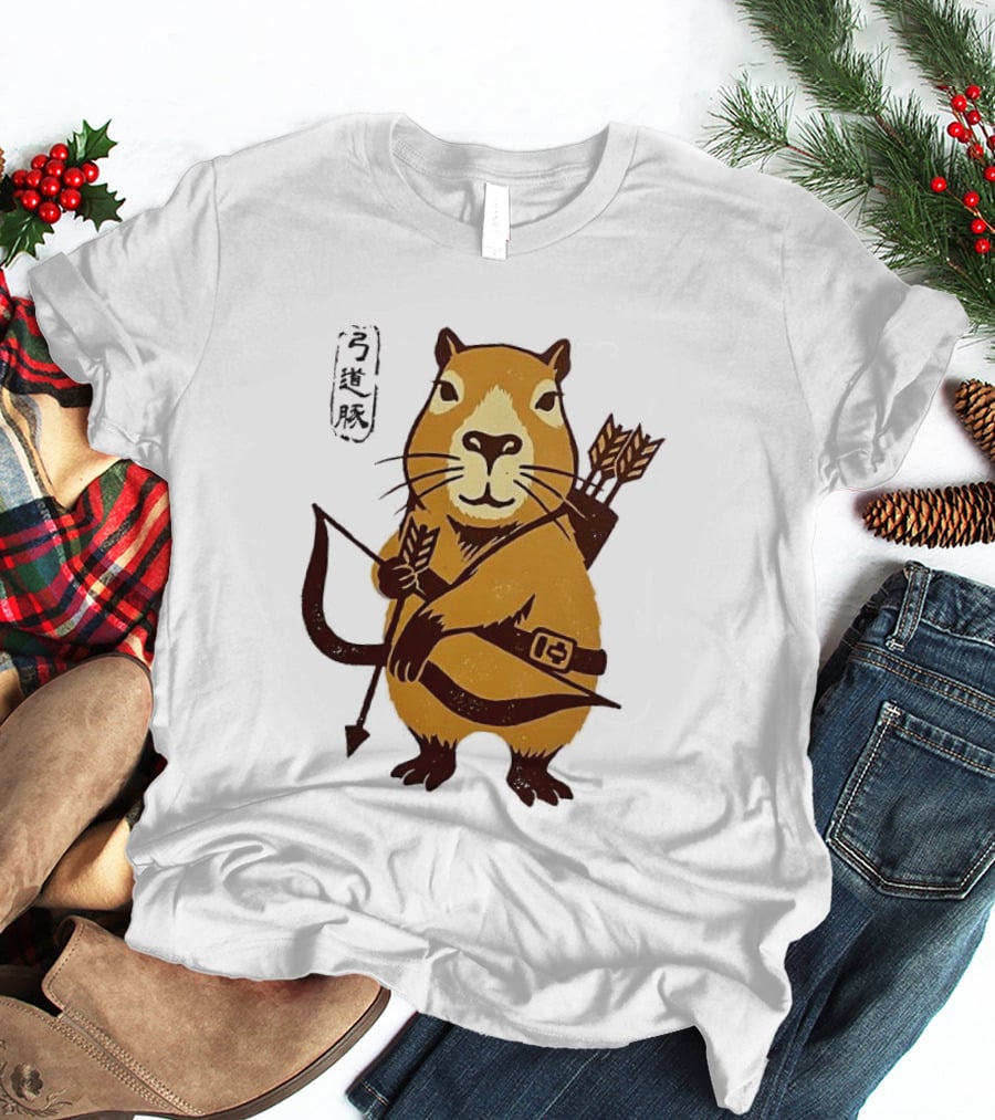 Capybara Archer Target Chill Classical Japanese T-Shirt
