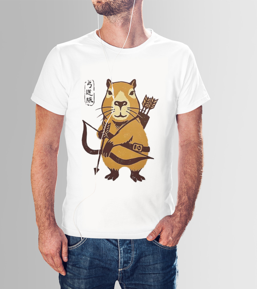 Capybara Archer Target Chill Classical Japanese T-Shirt
