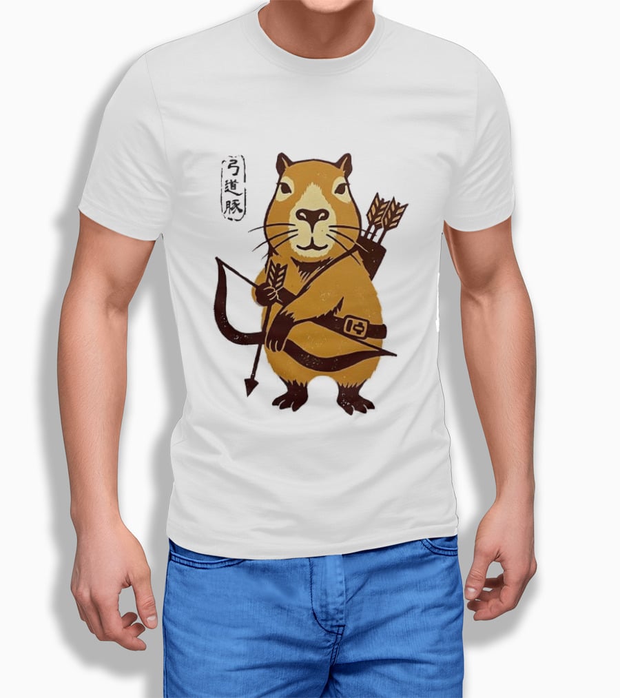 Capybara Archer Target Chill Classical Japanese T-Shirt