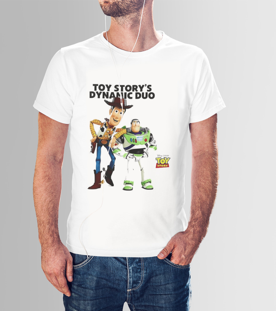Toy Story's Dynamic Duo Woody And Buzz Lightyear T-Shirt