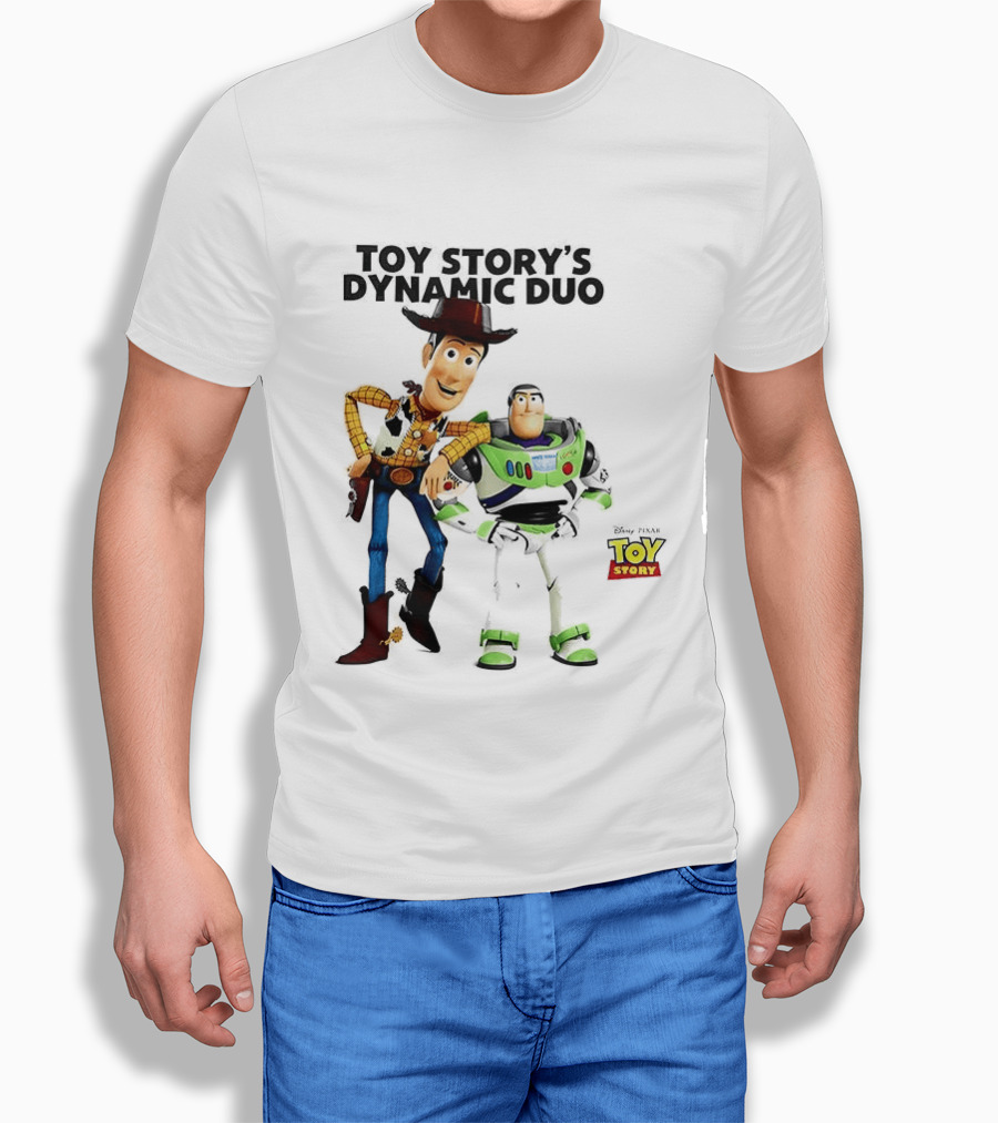 Toy Story's Dynamic Duo Woody And Buzz Lightyear T-Shirt