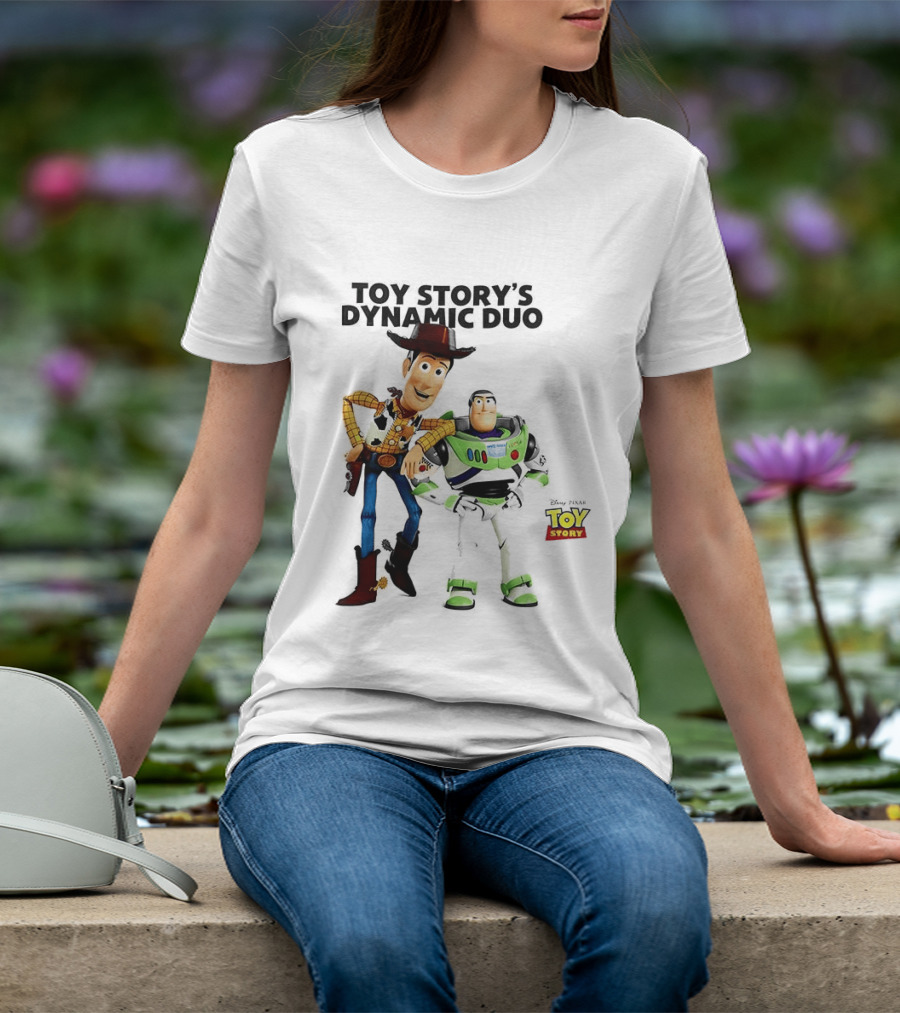 Toy Story's Dynamic Duo Woody And Buzz Lightyear T-Shirt