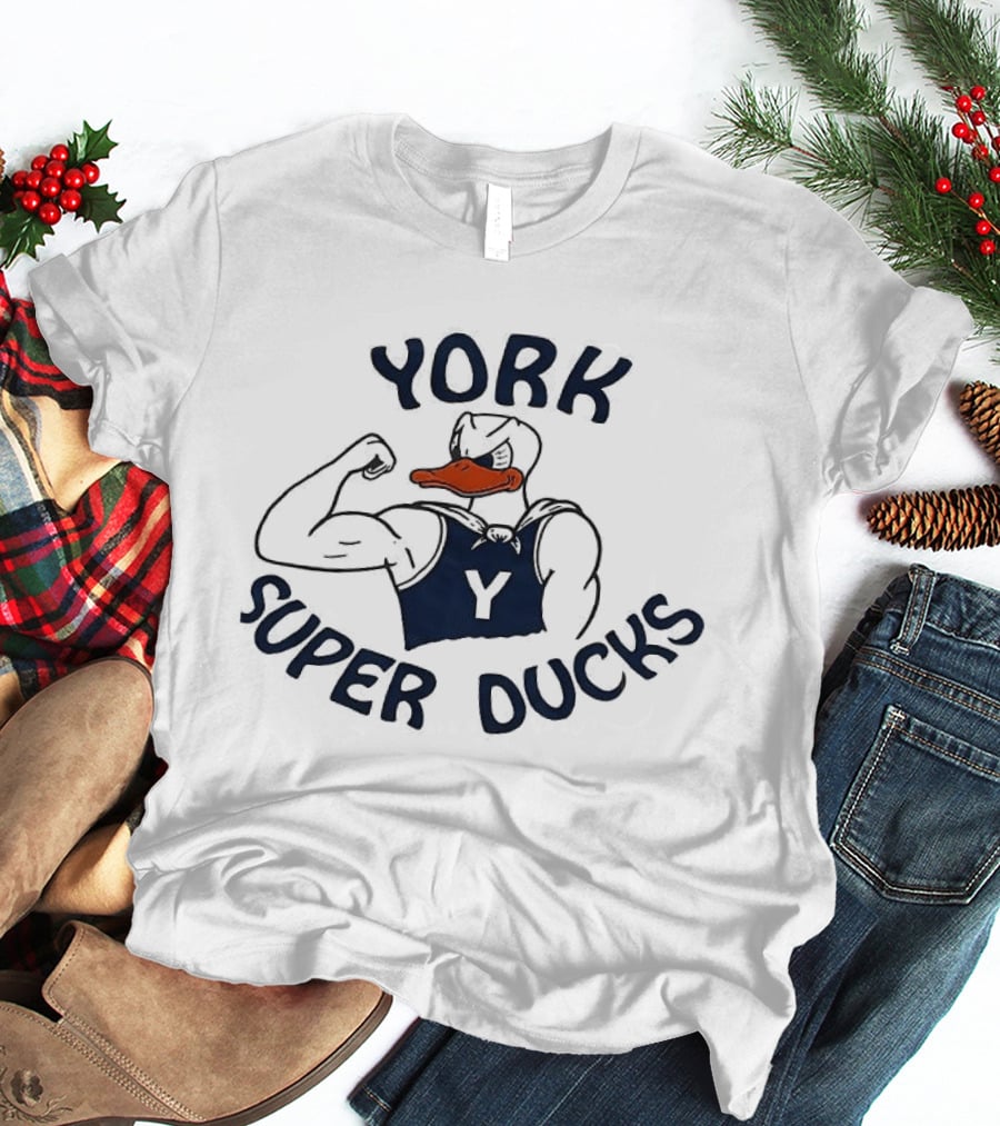 York Super Ducks Flexing Mascot Y T-Shirt