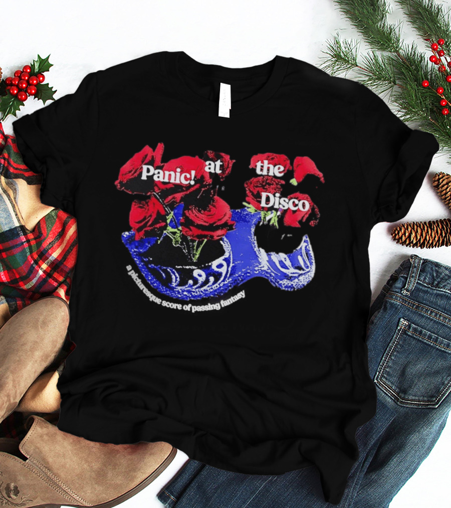 Panic At The Disco Rose Mask Passing Fantasy T-Shirt