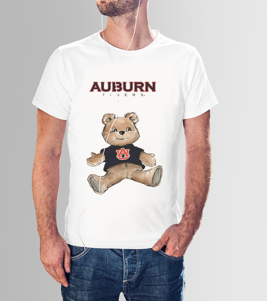 Auburn Tigers Teddy Bear AU Classic Cartoon T-Shirt