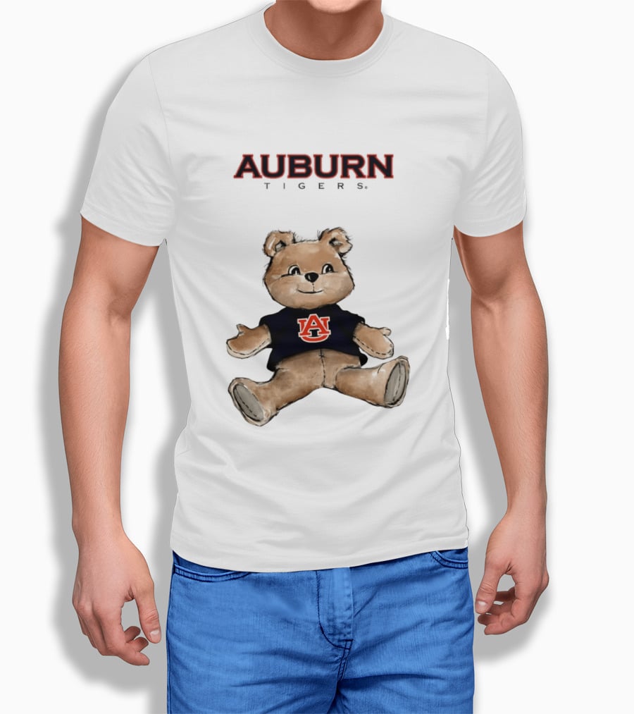 Auburn Tigers Teddy Bear AU Classic Cartoon T-Shirt
