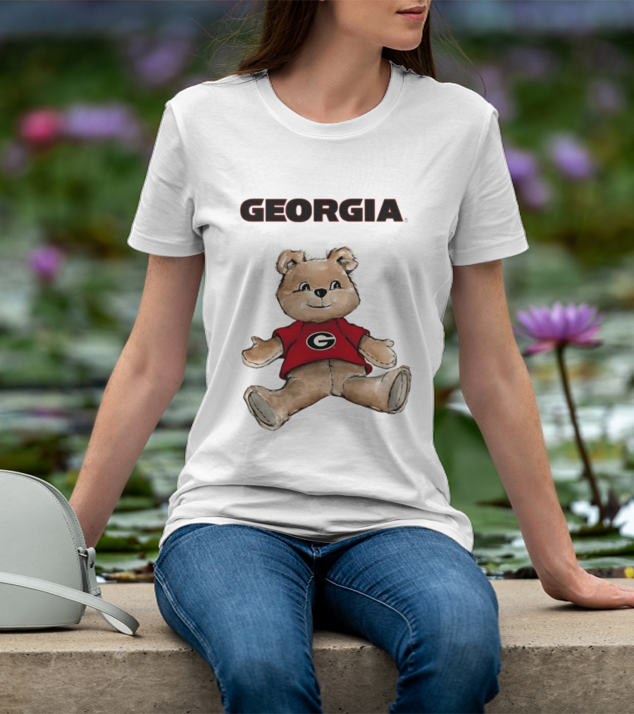 Georgia Bulldogs Teddy Bear With G Logo Classic Cartoon T-Shirt