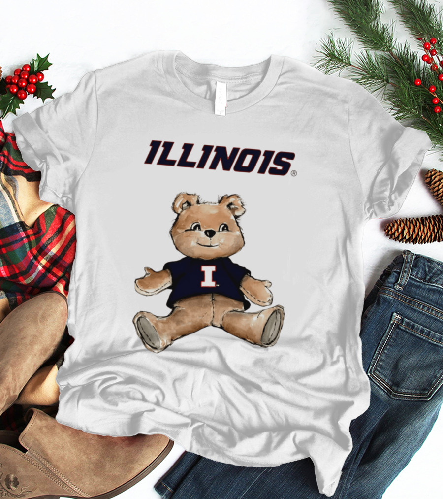 Illinois Fighting Illini Teddy Bear With I T-Shirt