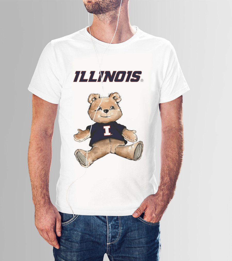Illinois Fighting Illini Teddy Bear With I T-Shirt