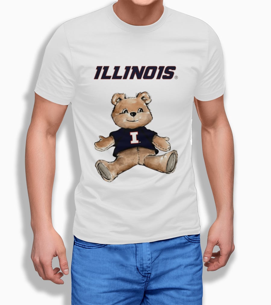 Illinois Fighting Illini Teddy Bear With I T-Shirt