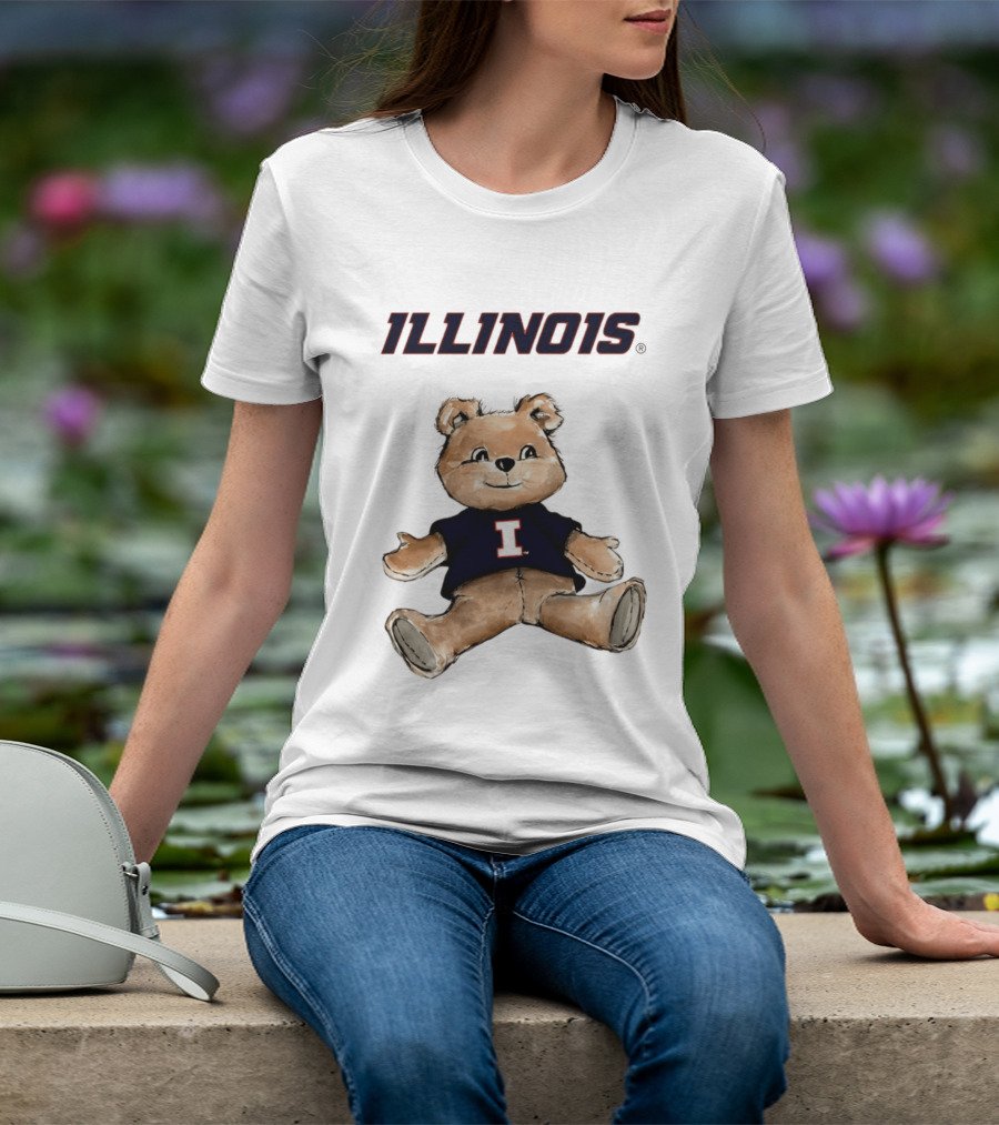 Illinois Fighting Illini Teddy Bear With I T-Shirt