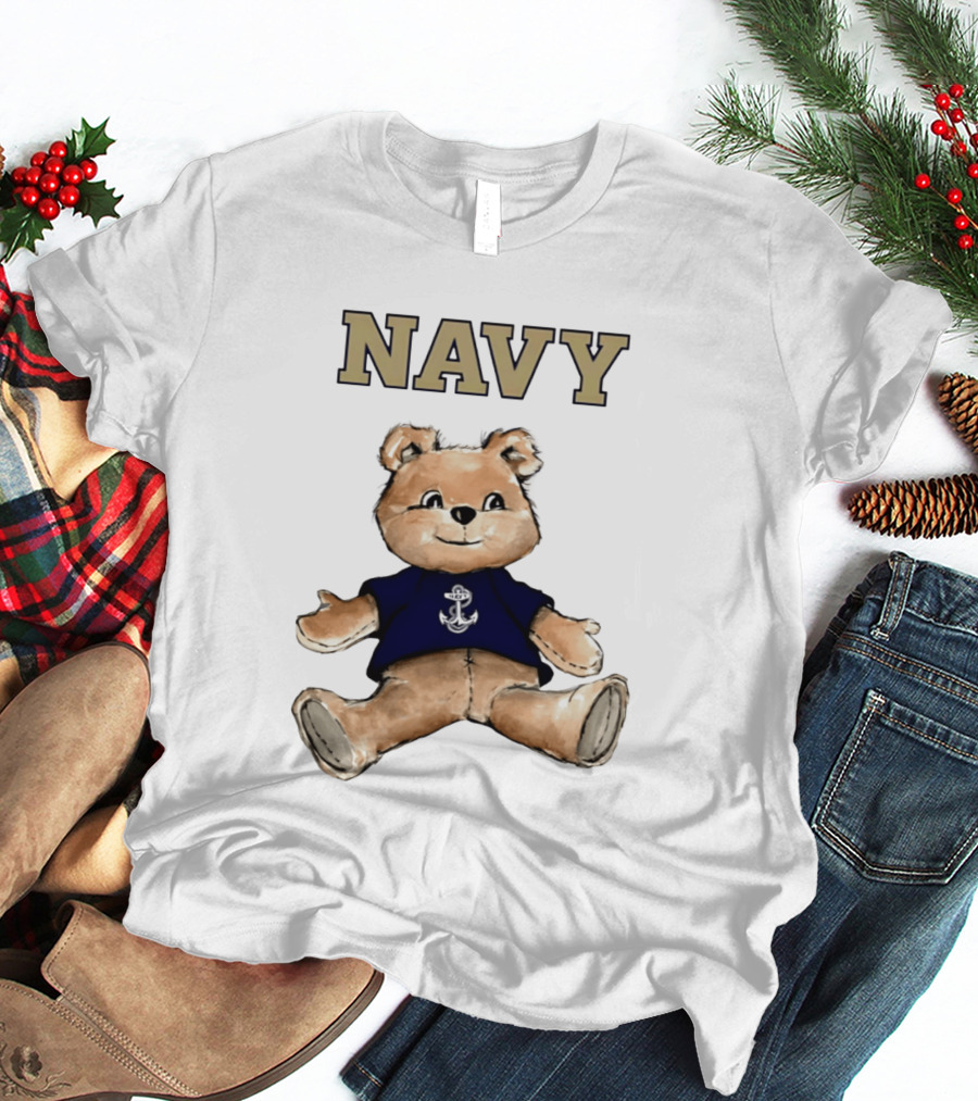 Navy Midshipmen Teddy Bear Anchor T-Shirt