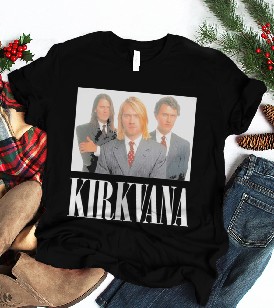 Kirkvana Grunge Band Members In Suits T-Shirt