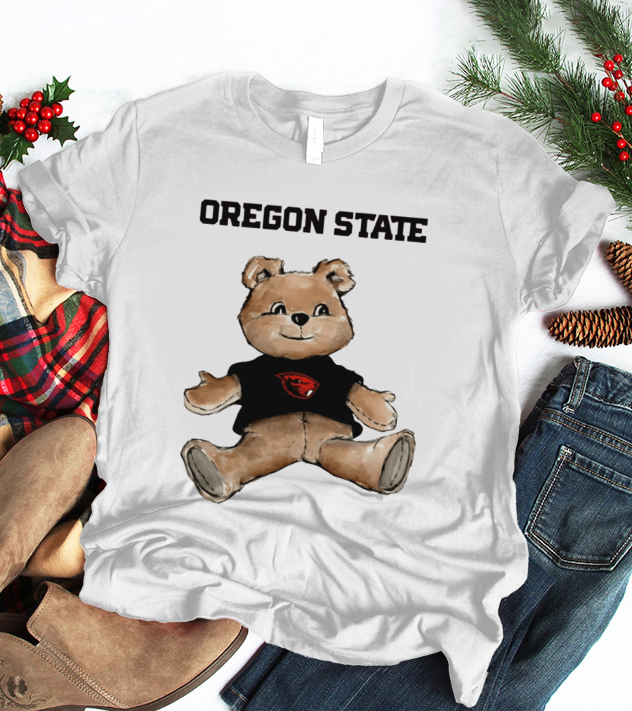 Oregon State Beavers Teddy Bear With Team T-Shirt