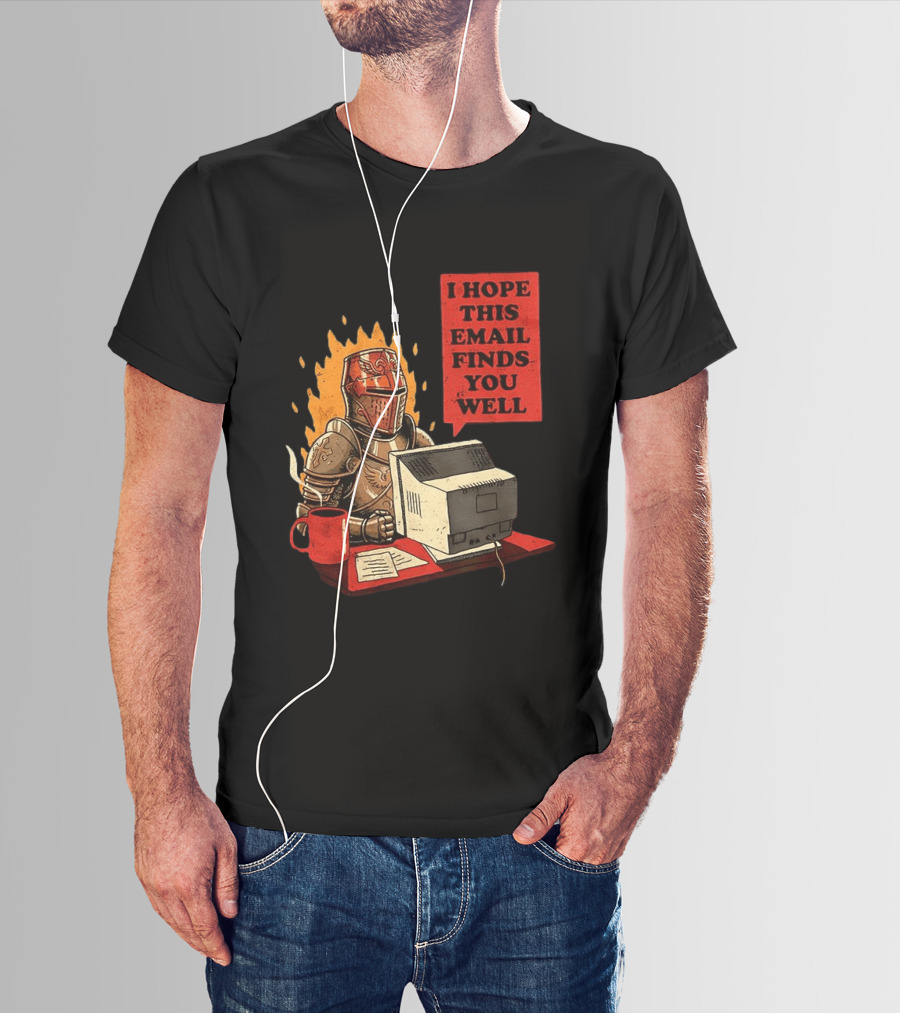 Officer Knight I Hope This Email Finds You Well Armor Computer T-Shirt